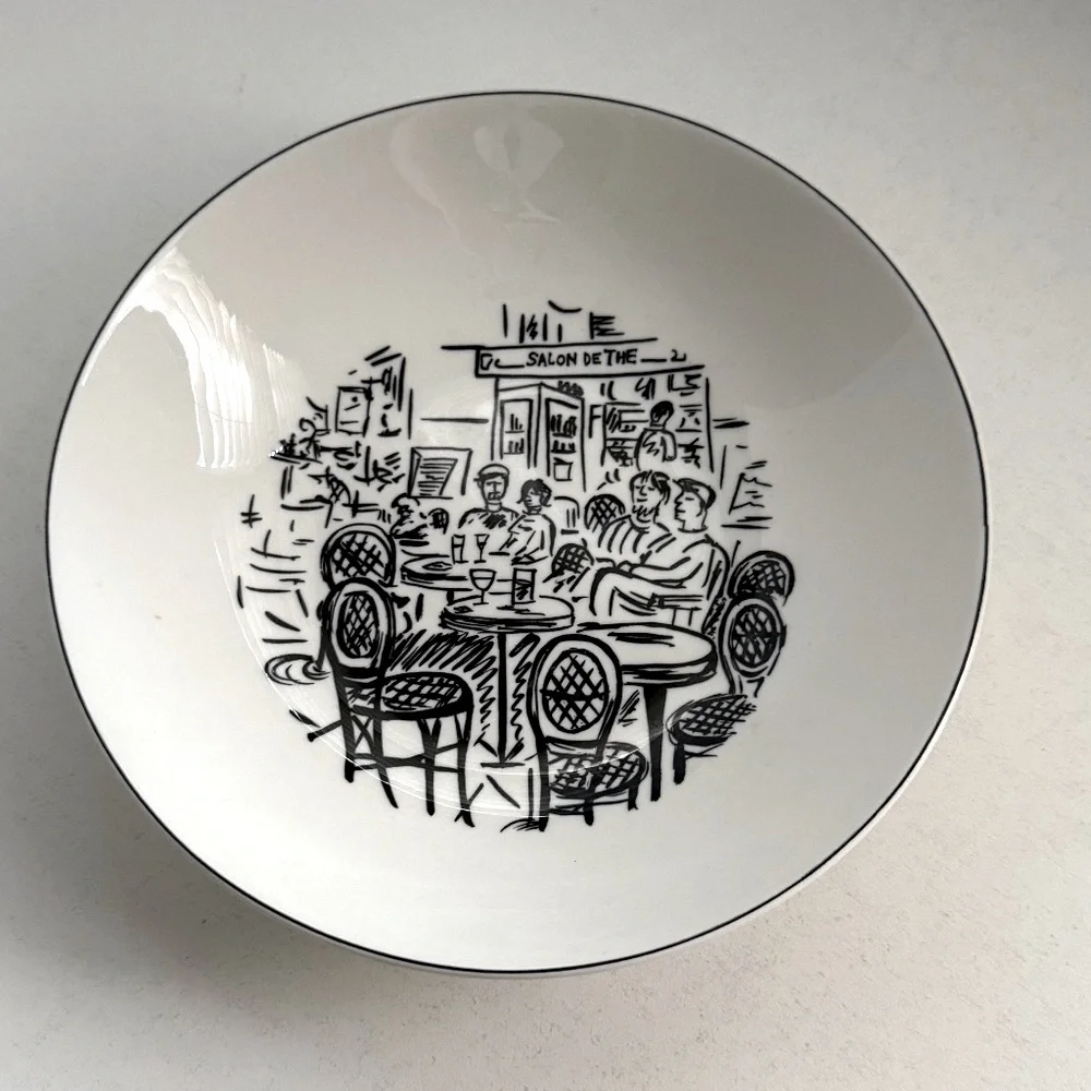 Mikasa Soup Bowl Ultima+ Super‎ Strong Fine China HK114 Parisian Scenes Design